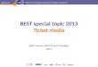 BEST special topic 2013 T icket media