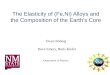 The  Elasticity of (Fe,Ni) Alloys  and the Composition of the Earth’s Core
