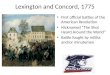 Lexington and Concord, 1775