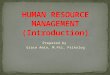 HUMAN RESOURCE MANAGEMENT (Introduction)