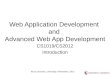 Web Application  Development  and  Advanced Web App Development