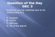 Question of the Day      DEC 3