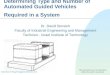 Determining Type and Number of Automated Guided Vehicles Required in a System