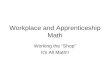 Workplace and Apprenticeship Math