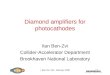 Diamond amplifiers for photocathodes
