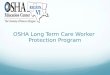 OSHA Long Term Care Worker  Protection Program