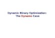 Dynamic Binary Optimization:  The  Dynamo  Case
