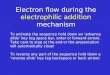Electron flow during the  electrophilic addition  mechanism