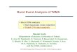 Burst Event Analysis of TAMA
