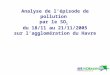 Analyse de l’épisode de pollution  par le SO 2 du 18/11 au 21/11/2005 sur l’agglomération du Havre