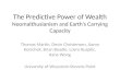 The Predictive Power of  Wealth Neomalthusianism  and Earth’s Carrying Capacity
