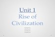 Unit 1 Rise of Civilization