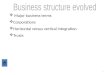 Business structure evolved