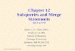 Chapter 12 Subqueries and Merge Statements (up to p.451)