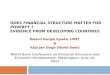 Does Financial Structure Matter for Poverty ? Evidence from Developing Countries