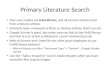 Primary Literature Search