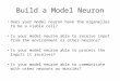 Build a Model Neuron