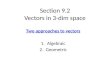 Section 9.2 Vectors in 3-dim space