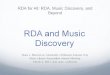 RDA and Music Discovery
