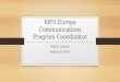 MFS  Europe  Communications Program Coordinator