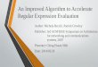 An Improved Algorithm to Accelerate Regular Expression Evaluation