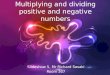 Multiplying and dividing positive and negative numbers