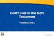 Godâ€™s Call in the New Testament