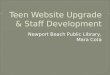 Teen Website Upgrade & Staff Development