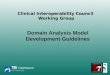 Domain Analysis Model Development Guidelines