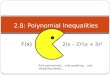 2.8: Polynomial Inequalities