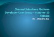 Chennai Salesforce Platform Developer User Group – Summer 13 Release