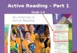 Active Reading – Part 1 Goals 1-3