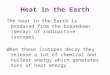 Heat in the Earth