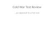 Cold War Test Review