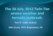 The 26 July, 2012 Twin Tier severe weather and tornado outbreak: