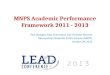 MNPS Academic Performance Framework 2011 - 2013