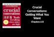 Crucial Conversations: Getting What You Want