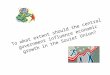 To what extent should the central government influence economic growth in the Soviet Union?