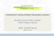 COMMUNITY DEVELOPMENT RESOURCE AGENCY Sheridan General Plan Update: Work Program Report