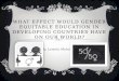 What effect would gender equitable education in developing countries have on our  world?