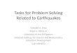 Tasks for Problem Solving Related to Earthquakes