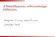 A New Measure of Knowledge Diffusion