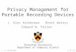 Privacy Management for