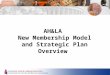 AH&LA  New Membership Model a nd Strategic Plan Overview