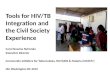 Tools for HIV/TB  Integration and the Civil Society Experience