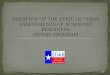 Overview of the State of Texas Assessments of Academic Readiness (STAAR) Program