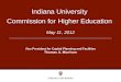 Indiana University Commission for Higher Education
