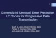 Generalized Unequal Error Protection  LT Codes for Progressive Data Transmission