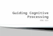 Guiding Cognitive Processing