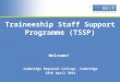 Traineeship Staff Support Programme (TSSP)